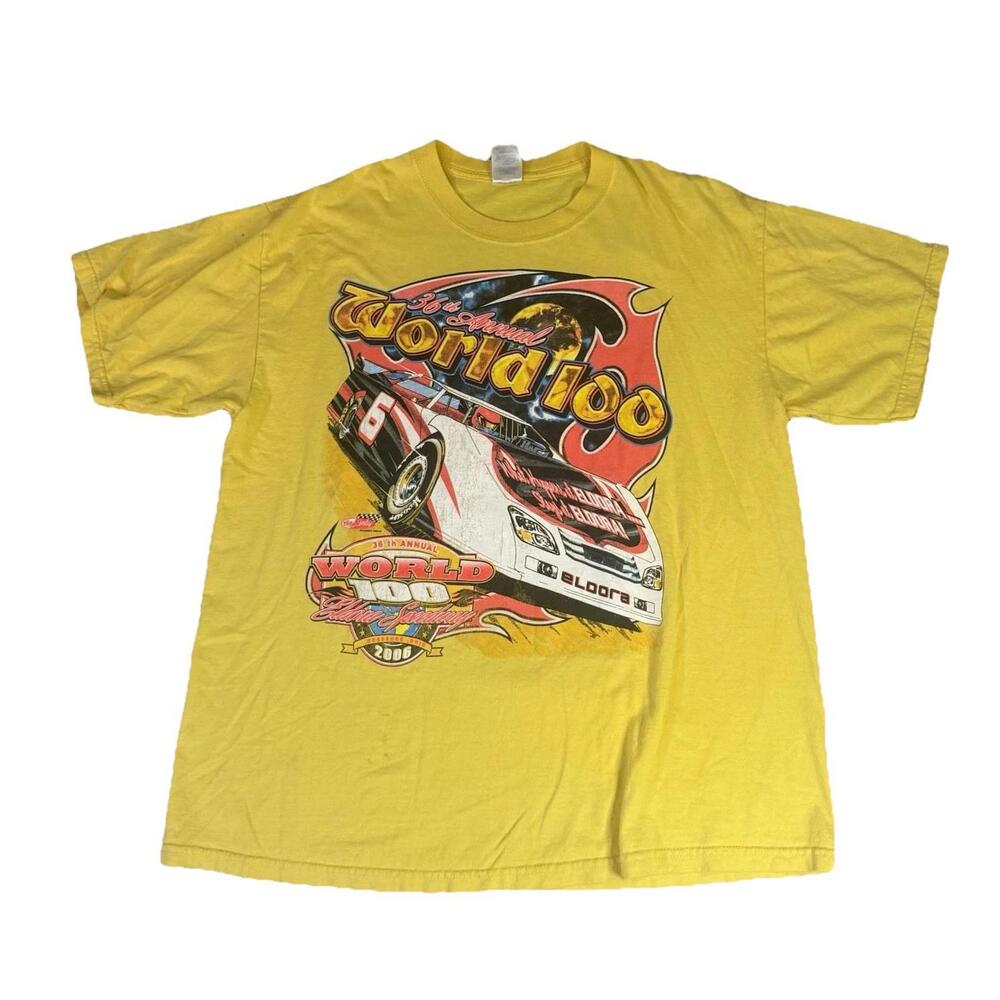 Vintage Racing Shirt World 100 Speedway Doublesided Men’s XL